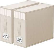 Bed Sheet Closet Organizers and Storage under Bed Storage  Foldable Storage Con