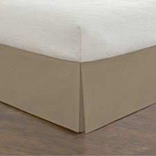 Fresh Ideas Bedding Tailored Bed Skirt Classic 14 Drop Length Pleated Styling