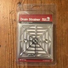 Sioux Chief Drain Strainer 821-2SCQPK2 Chrome Finish Ring/Strainer Square 4 1/4