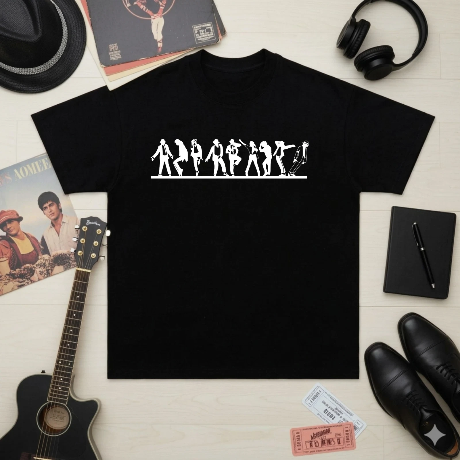 MJ Dance Evolution T-Shirt, King of Pop Music Tee, Music Lover Gift Shirt
