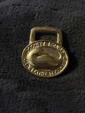 Vintage Dooney Bourke Duck Fob Brass Hang Tag -No Leather Strap EUC