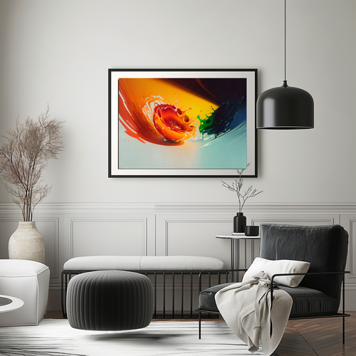 Ungegerahmte abstrakte Wandkunst, Poster, Druck. Ungegerahmte Leinwand, Bild, Wohnkultur. - Bild 2 von 8