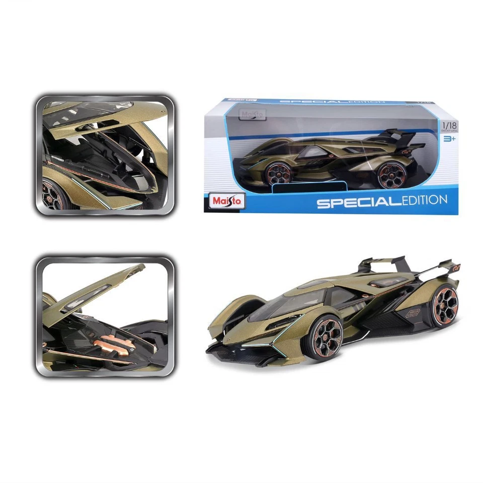 36454 GN Bburago Maisto - Lamborghini V12 Vision Gran Turismo, verde - Immagine 3 di 4