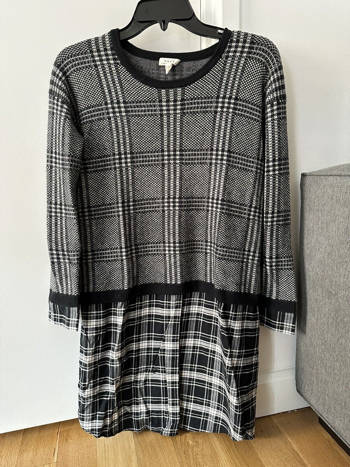 Soft Joie Dinay Sweater Dress Long Sleeve Layered… - image 2
