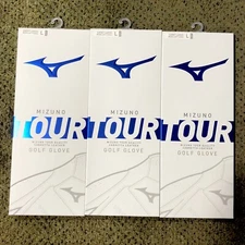 (3 PACK)  Mizuno TOUR Men's Gloves /  Fast Shipping / LH for RH GOLFERS