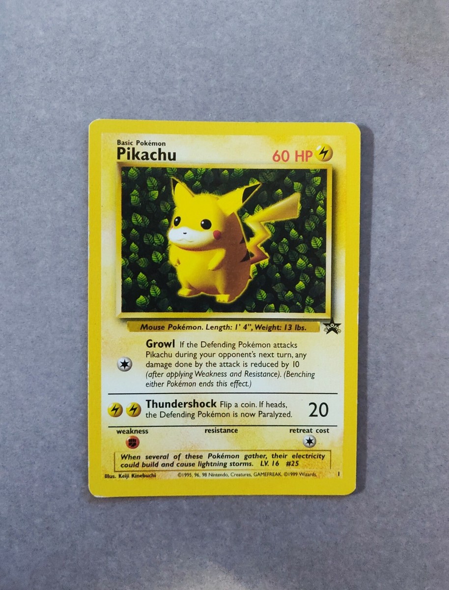 Pokemon 1999 Pikachu Ivy First Black Star Promo League Card #1