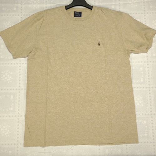 Polo Ralph Lauren Mens T Shirt Size M Medium Vintage Oversized 90s Tan NWOT R62 - Picture 2 of 11