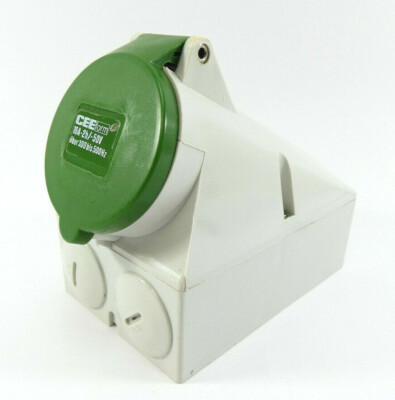 CEEform Wandsteckdose 16A-2h / >50V | über 300 bis 500Hz | 7 polig
