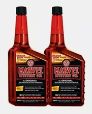 2 Pack Marvel Mystery Oil Enhancer Fuel Treatment 32oz Clean Engine Injector New