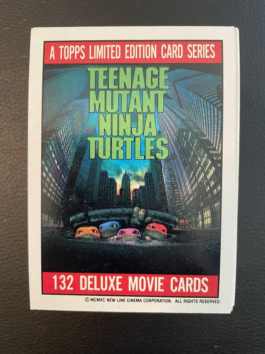 topps limited edition cards TEENAGE MUTANT NINJA TURTLES 1st MOVIE CARD SET (180) TMNT Topps Limited  Edition