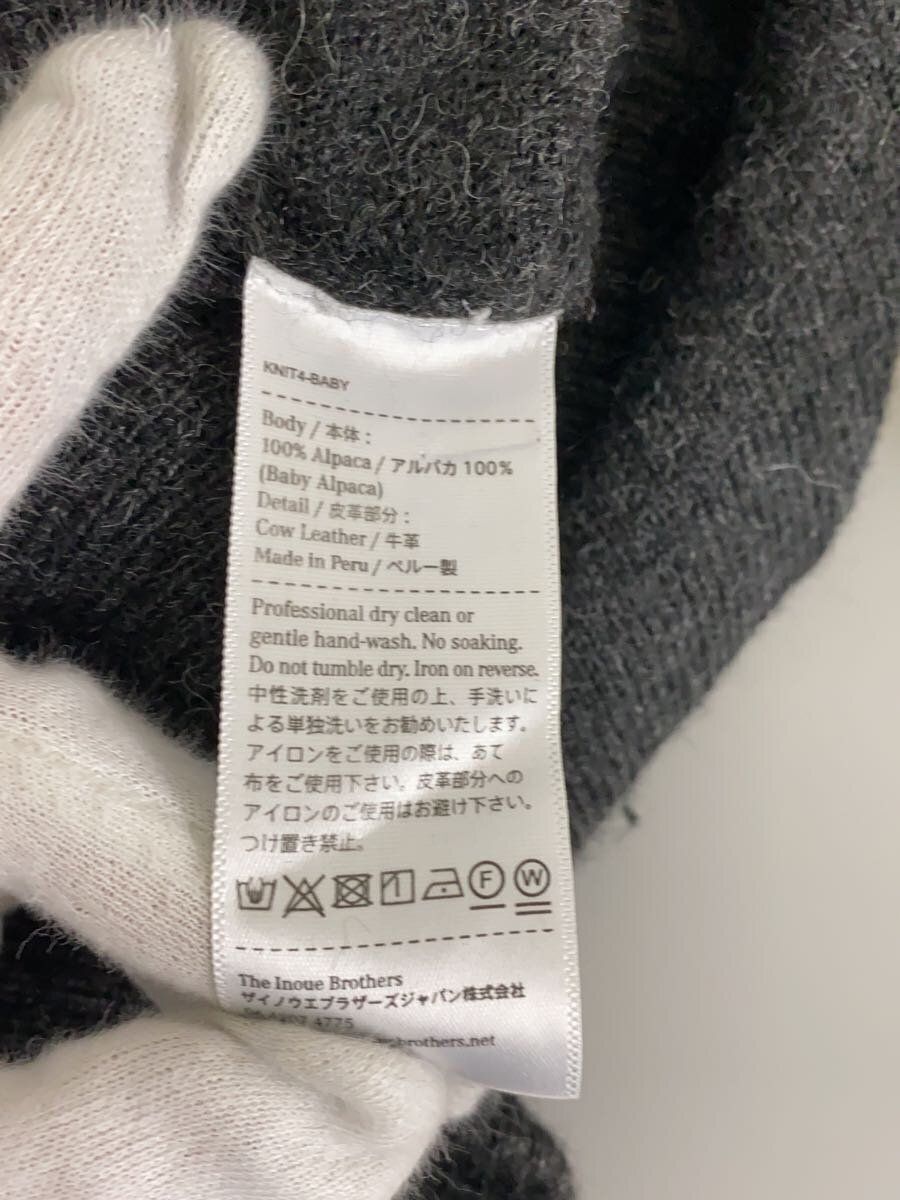 THE INOUE BROTHERS knit sweater (thin L alpaca Black Used THE INOUE BROTHERS knit sweater (thin L alpaca Black Used