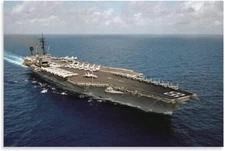 Canvas Prints Aircraft Carrier USS America (CV-66) Wall Art Paintings Decor
