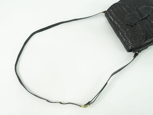 Borsa a tracolla YVES SAINT LAURENT YSL in pelle nera USATA buone condizioni