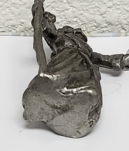 Pewter Wizard Figure with Crystal Ball and Owl 2" Tall - Picture 7 of 9