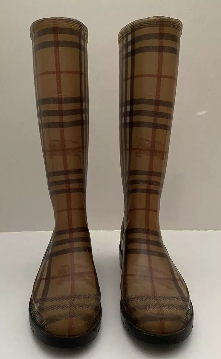 Where are burberry clearance rain boots made