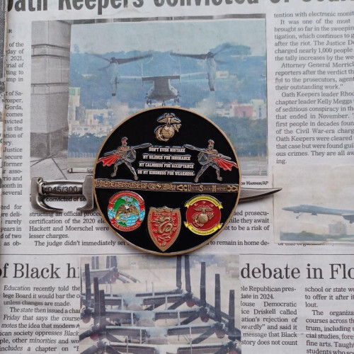 ✨Free Shipping USMC Marine Corps Challenge Coin? Medal