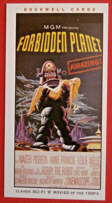 Klassische Sci-Fi ''B'' Filmplakate - Karte #01 - FORBIDDEN PLANET (1956)