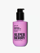 NEW VICTORIA'S SECRET PINK SUPER BERRY BOOSTING BODY SERUM, 6.7 oz