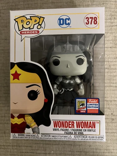 2021 SDCC Special Edition Funko POP! Heroes DC Monochrome Wonder Woman #378