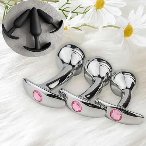 Set Anal Butt Plug Anal Beginners Training Prostate Massager Sex Toys for Women - Picture 6 of 39