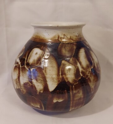 Handmade Pottery Vase Signed Mitra Jordan