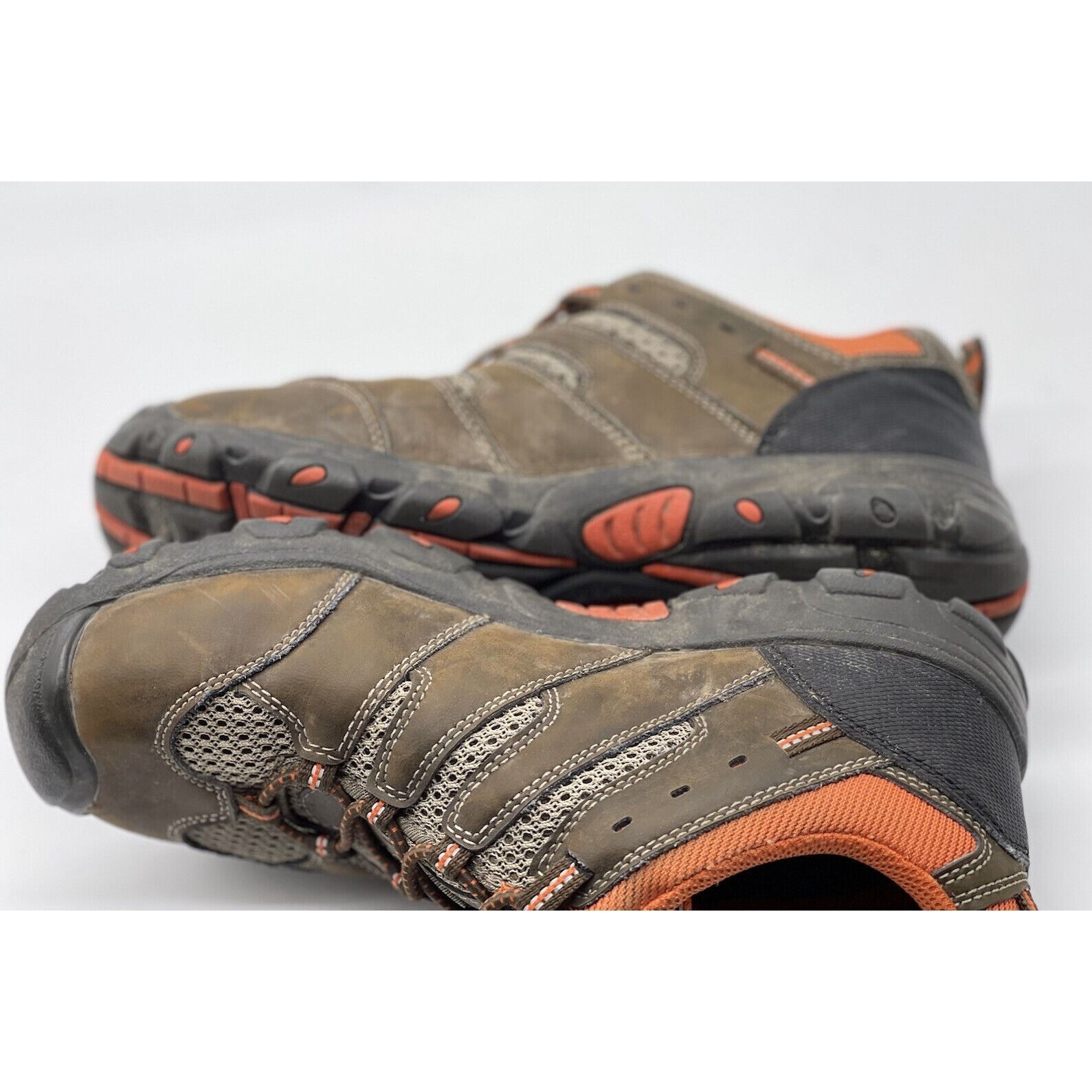 KEEN Scarpe da trekking strette impermeabili marroni e arancioni da donna taglia 5 1013637
