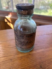 Mellin's Food Boston U.S.A. Small Size Blue Glass Bottle, Paper Label, Free S/H