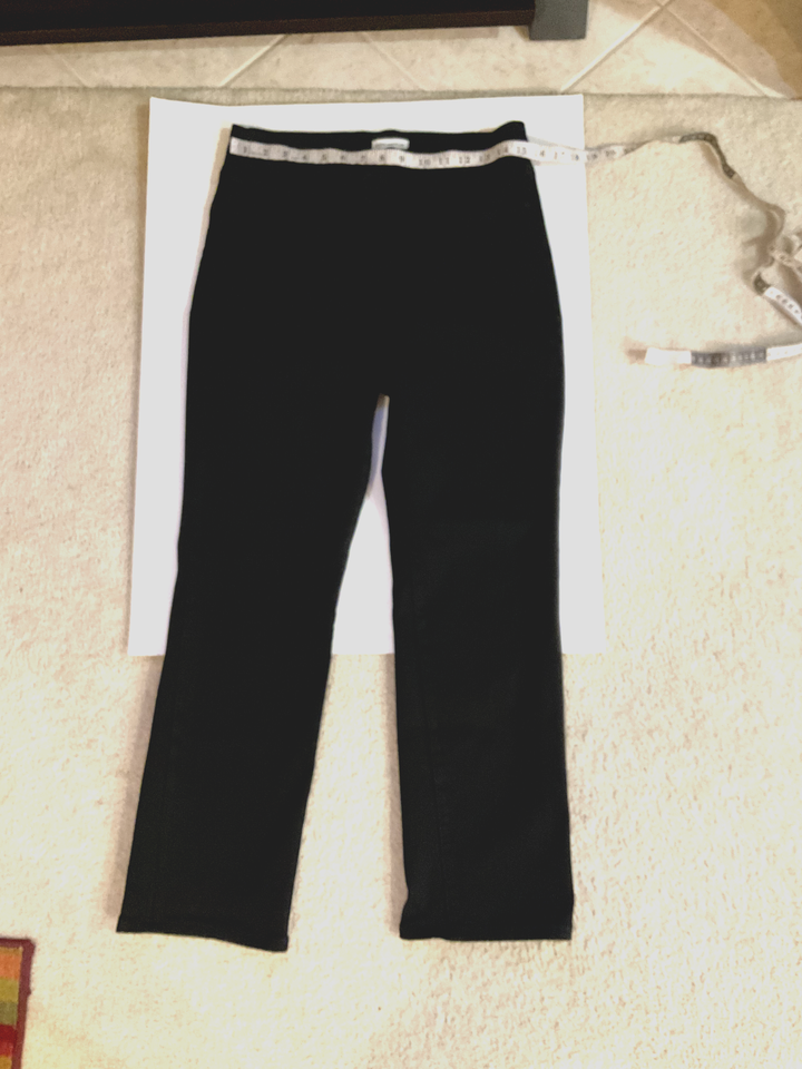 Good American Jeans Womens Black Good Legs Straight Leg Denim Size 12/