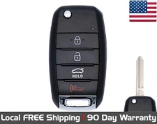 1x New Replacement Transponder Key Fob Remote For 2017-2018 Kia Forte