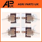 4x 12V Metal Toggle Flick Switch ON/OFF 2 Pos Spade Classic Kit Race Rally Car