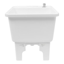 Mop Sink Service Basin Plastic Mop Sink Freestanding Sink 15.7" x 14" x 16.9"