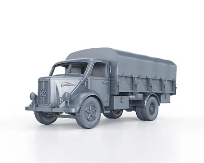 WARGAMEZONE WWII ITALIAN - MEDIUM TRUCK BIANCHI MILES canopy 1/56 1/72 1/87 1/100 3D PRINTED