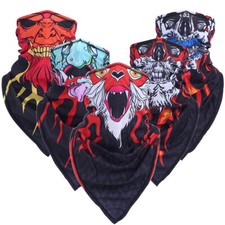 Outdoor Summer UV Protection Ghost Skull Face Mask Headwear Unisex Bandana Scarf