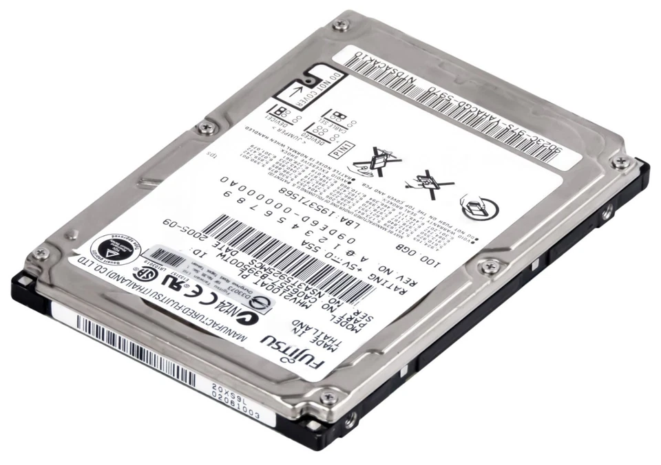 Hard Drive Fujitsu MHV2100AT 100GB 4200U/Min 8MB Cache Ata Ide 2MB 2.5'' Inch - Image 3 of 3