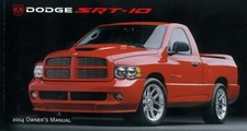 2004 Dodge SRT-10 Owners Manual User Guide