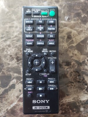 USED Remote RM-ADU138 for Sony AV System DAV-TZ140 HBD-TZ130 HBD-TZ140