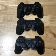 Lot of 3- SONY PS3 CECHZC2U Wireless Controllers For Parts Or Repairs