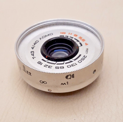 T-43 ЛОМО(LOMO) 40mm Lens LOMO T-43 f4/40mm (Triplet) black Soviet USSR | eBay