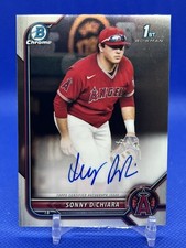 2022 Bowman Chrome Draft Autographs Sonny DiChiara #CDA-SD 1st Bowman