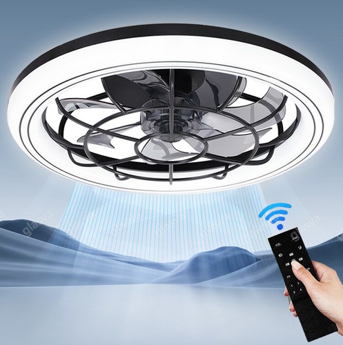 Led Deckenventilator Mit Beleuchtung Fernbedienung Leise Fernbedienung Timer DHL