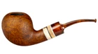 VAUEN GERMANY OREGON 113 WARM MATT BROWN w. WOODEN RING 9MM BRIAR PIPE