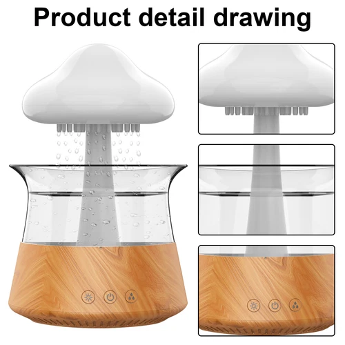 Rain Cloud Humidifier Water Drip Diffuser Aromatherapy Humidifier w/ 7 Colors US - Bild 12 von 44