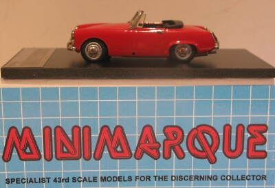 Minimarque 1:43 GRB 101A Ltd Ed 14/50 Red 1967 Healey Sprite Roof Open RHD