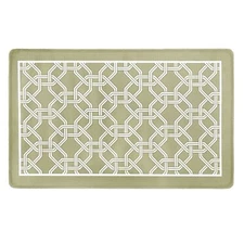 PowerSellerUSA Eco Friendly PVC Kitchen Floor Mat, Indoor Door Mat with Beveled