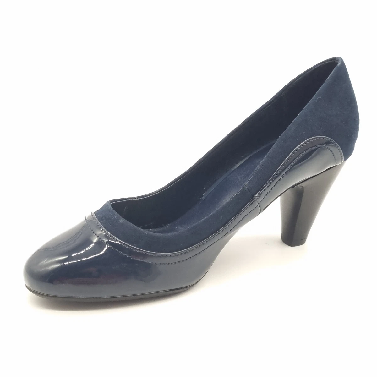 Clarks navy suede court shoes 2025