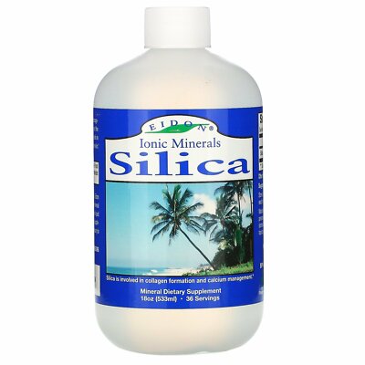 Eidon Mineral Supplements, Ionic Minerals, Silica, 18 oz (533 ml)