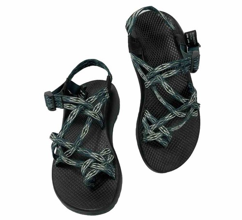 Chaco Z Boulder X2 Classic Boost Teal Diamond Sport Sandals Women's Size 8 EXC
