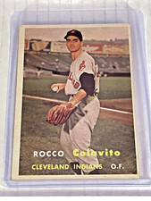 1957 Topps #212 Rocco Colavito Rookie Card (RC) Indians - EX Condition - Clean