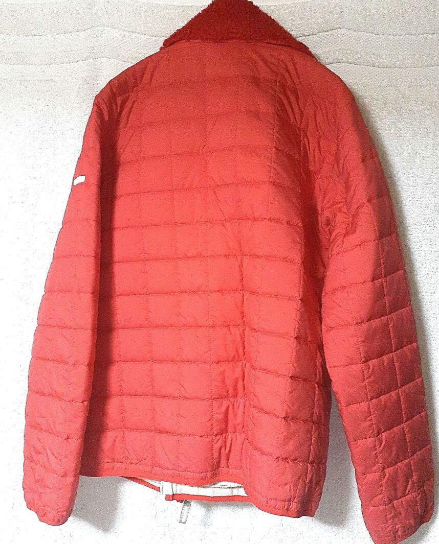 Courreges Nylon Quilted Jacket Coat in Red Size 38 USA XS/S USED
