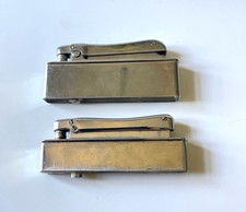 2 alt IBELO Einsteck Benzinfeuerzeuge f Zigarettenetuis super Funktion 2 Formate